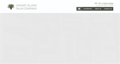Desktop Screenshot of canaryislandpalm.com.au