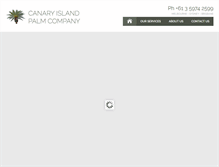 Tablet Screenshot of canaryislandpalm.com.au